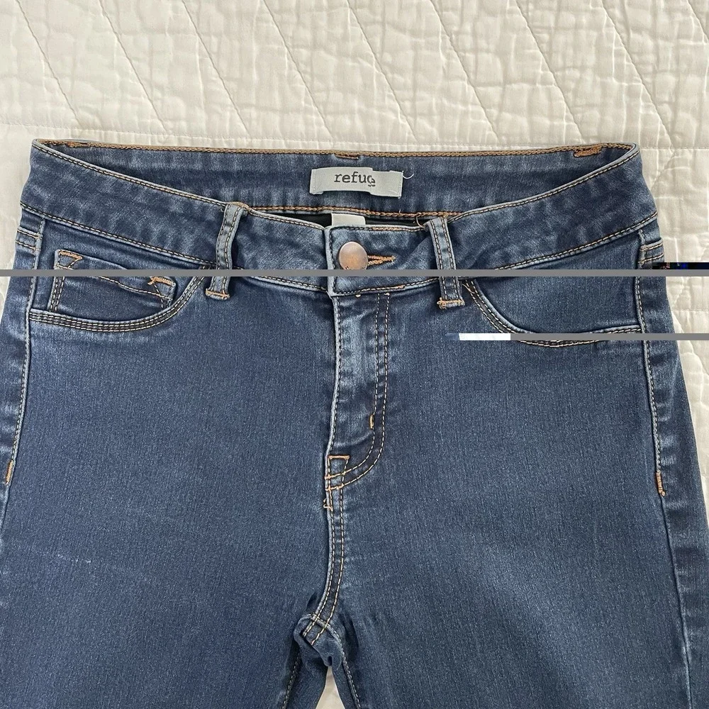 Refuge Girls Skinny Jeans Size 6 Blue Dark Wash Stretch Denim Slim Fit 26